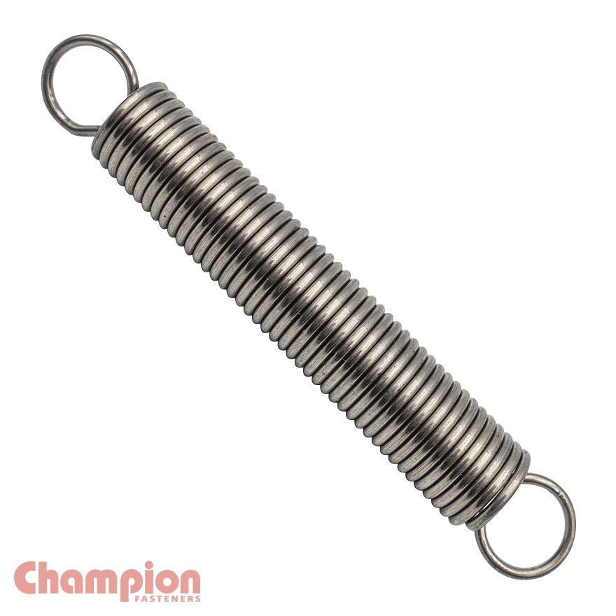 EXTENSION SPRINGS - 100 x 14 x 1.6mm - 316/A4 - Champion Parts