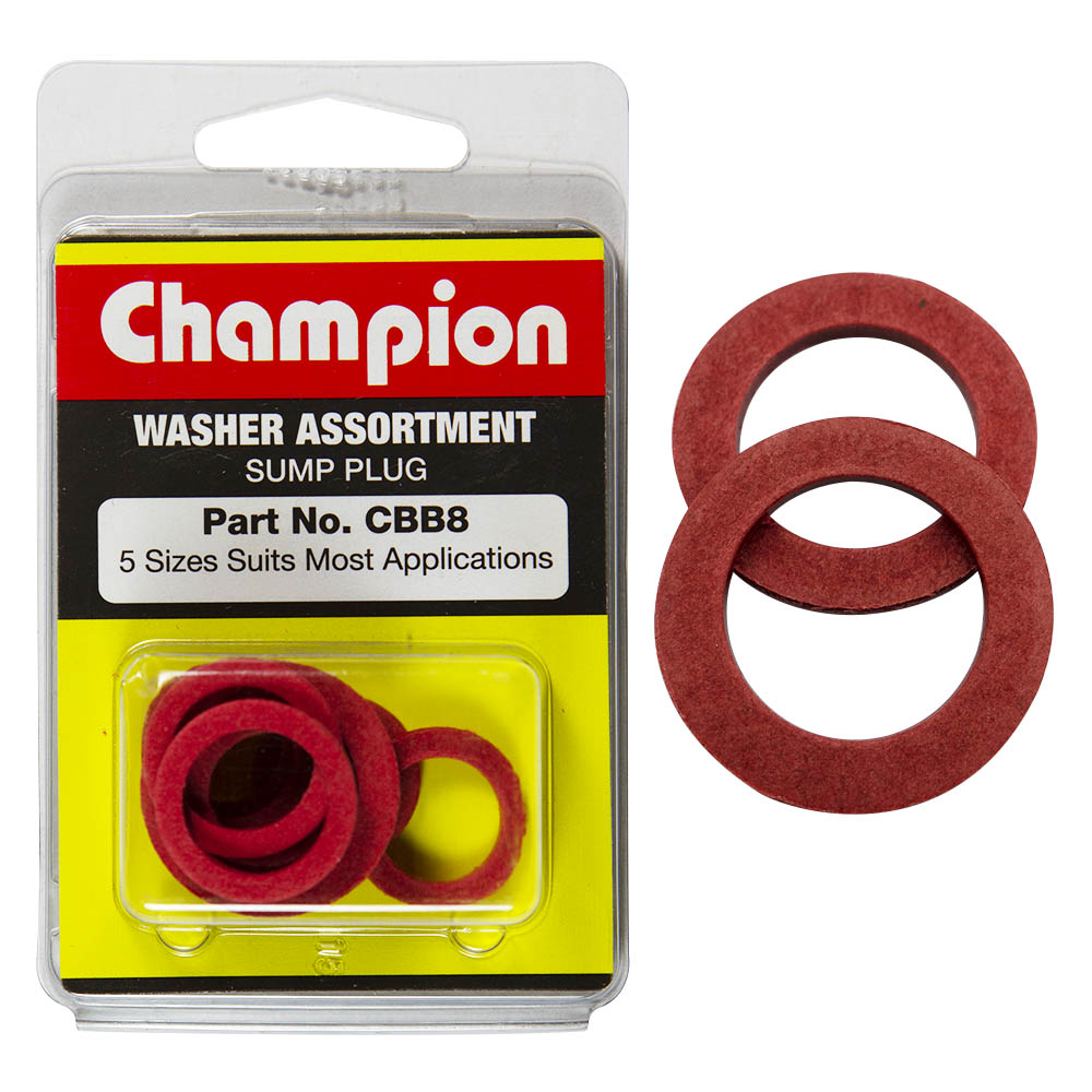 430 Pieces CHAMPION RED FIBRE  WASHERS ASSORTMENT KIT 